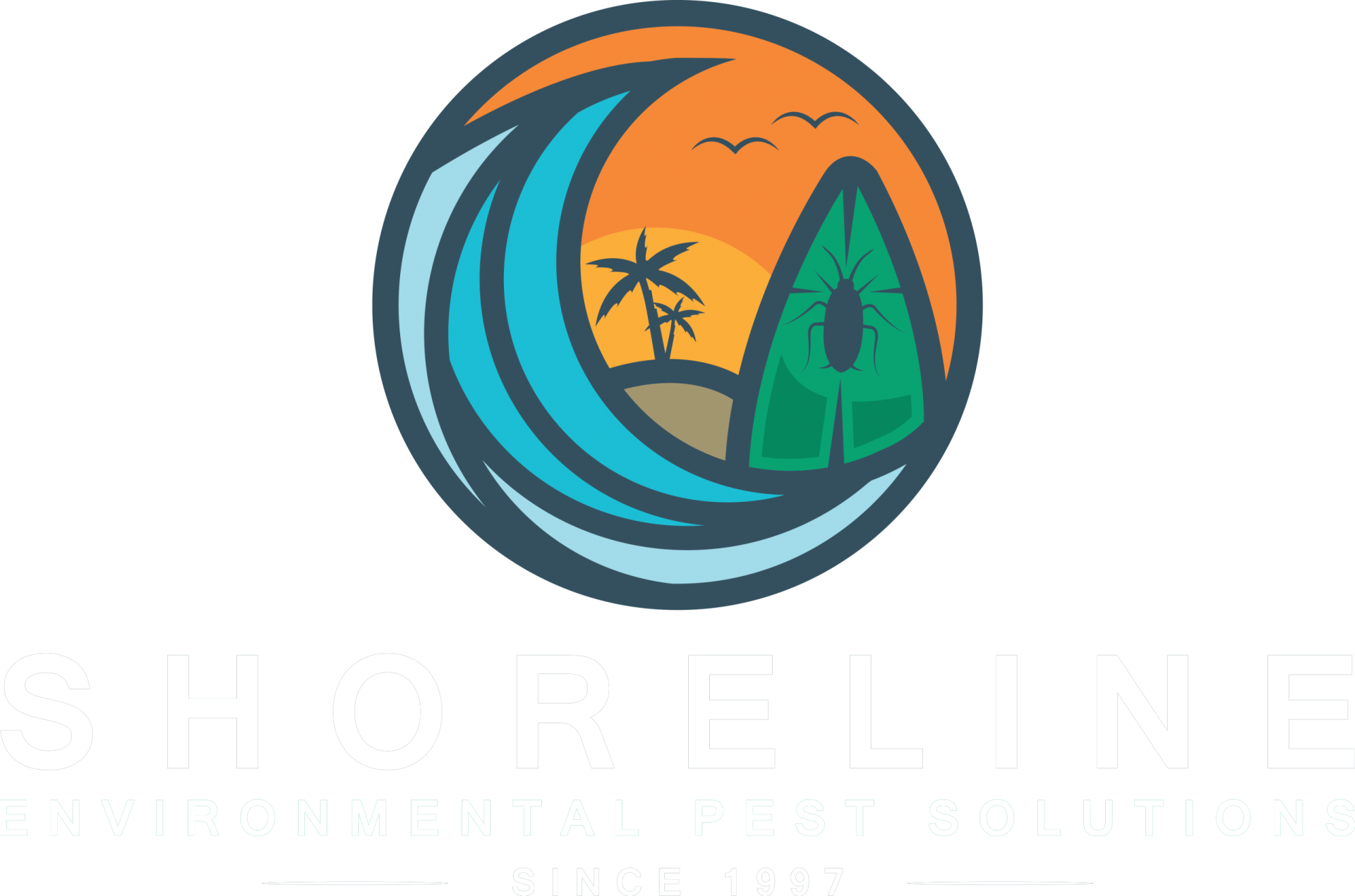 Shoreline White text